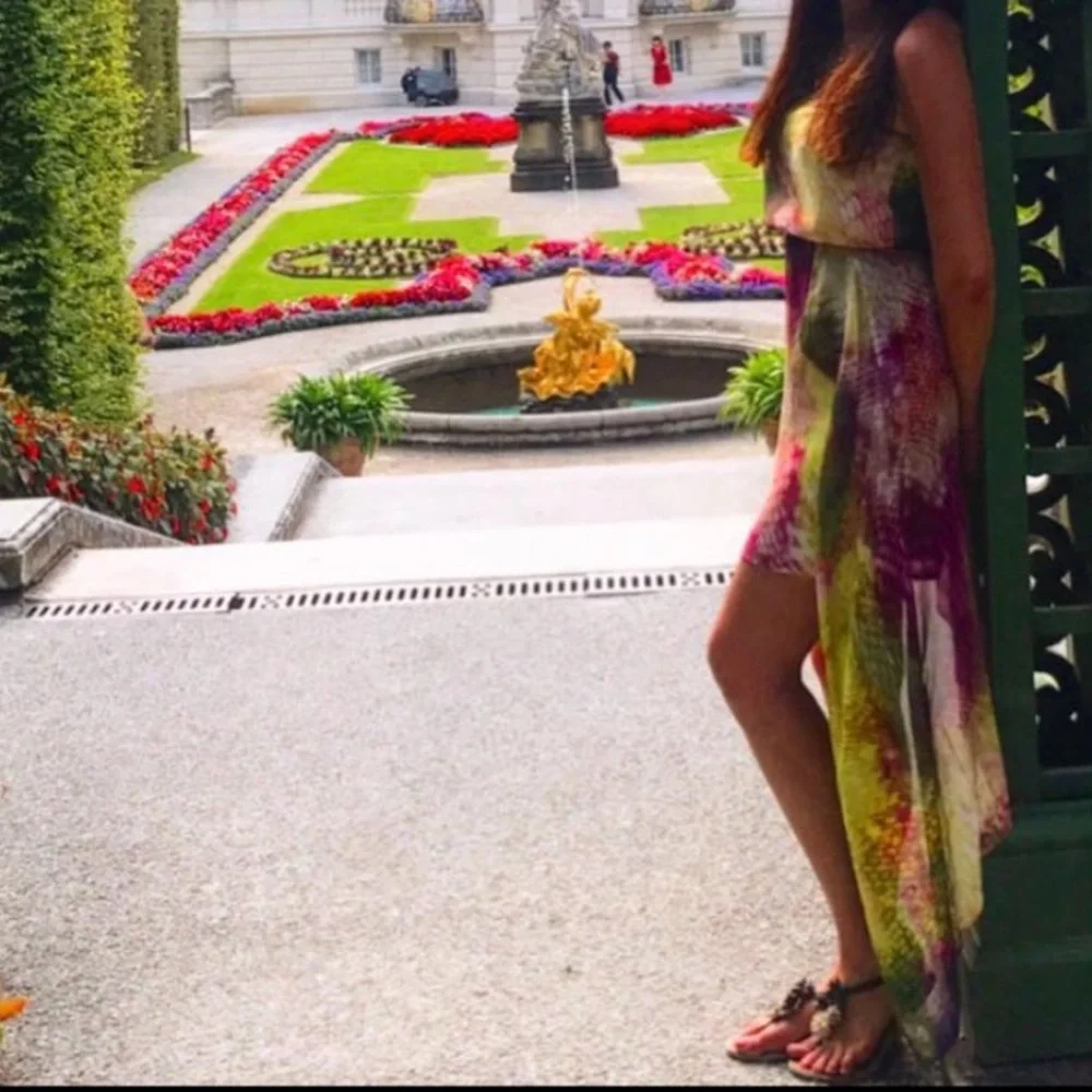 bebe Multicolor Strapless Dress